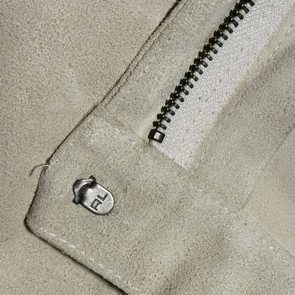 Men’s Ralph Lauren vintage off white suede pants
